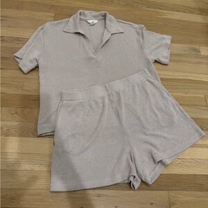 H&M Light Beige Jersey Lounge Set